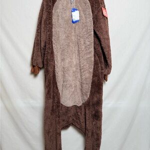 🐻 Funzie! Bear Plush Hooded One-Piece Pajama / Costume – XL